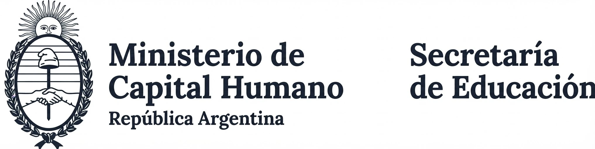Logotipo del Ministerio de Capital Humano y Secretaría de Educación